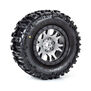 Limited Edition Trencher Pro-Loc F/R Mounted 24mm Gray/Black Impulse (2): X-MAXX