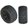 1/10 dBoots Minokawa LP Front/Rear 3.8 Pre-Mounted Tires, 17mm Hex, Black (2): 4S