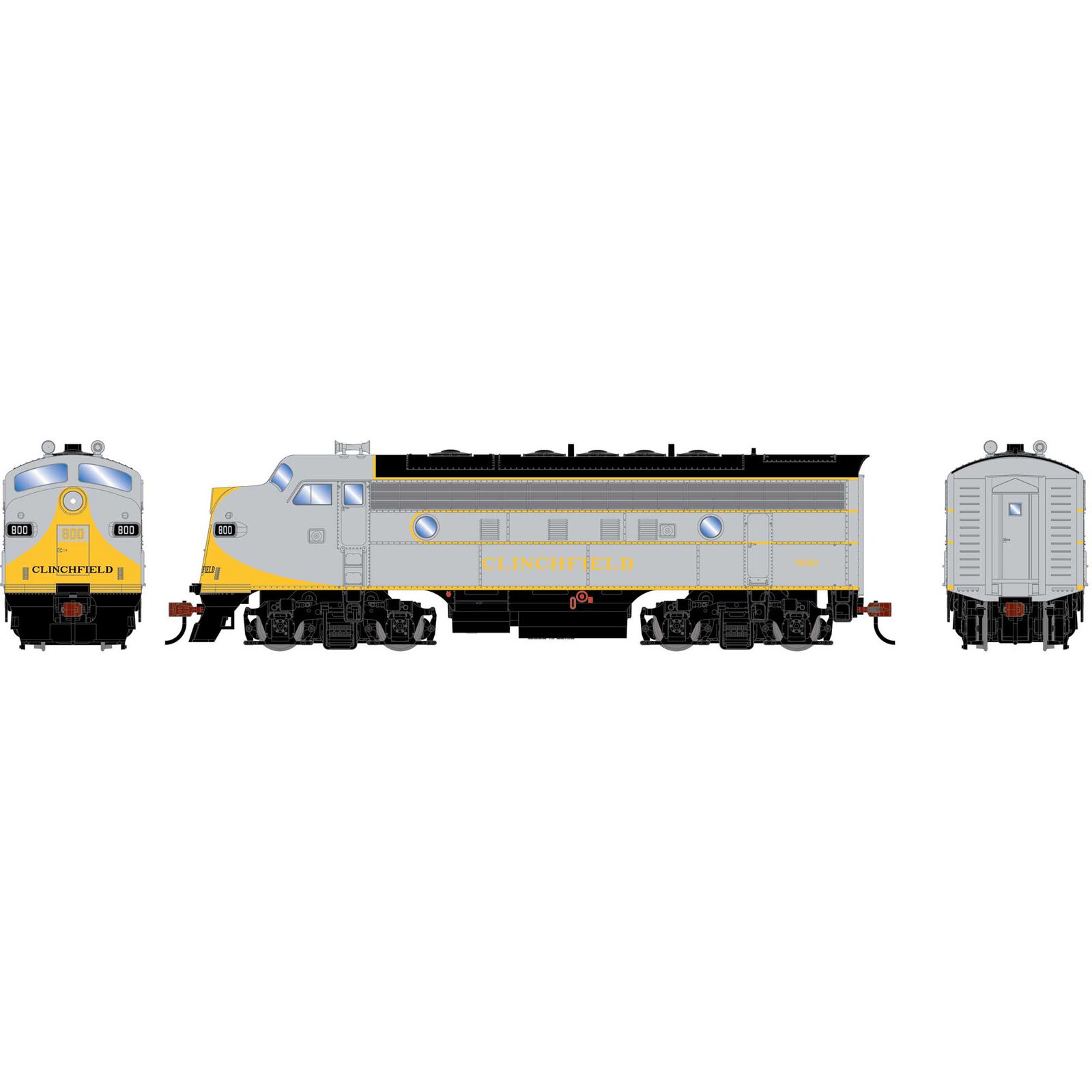HO RND F7A Locomotive DCC-Ready, CRR #800