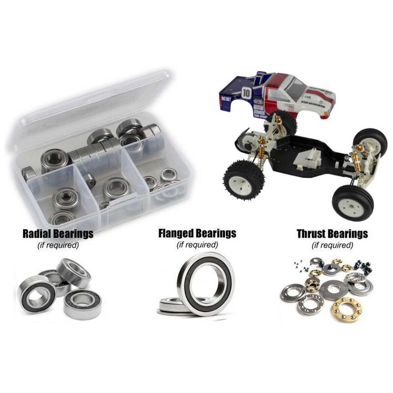 Rubber Shielded Bearing Kit: 1/10 Team Associated RC10T Classic