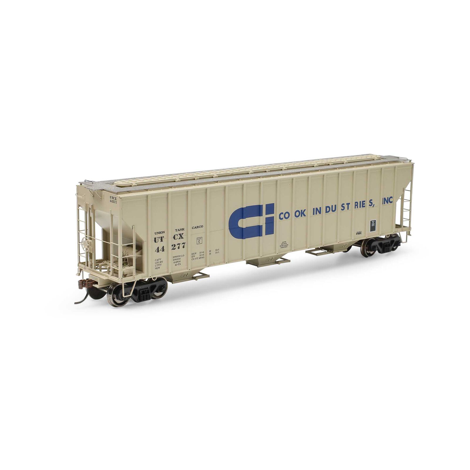 HO FMC 4700 Covered Hopper, UTCX #44277
