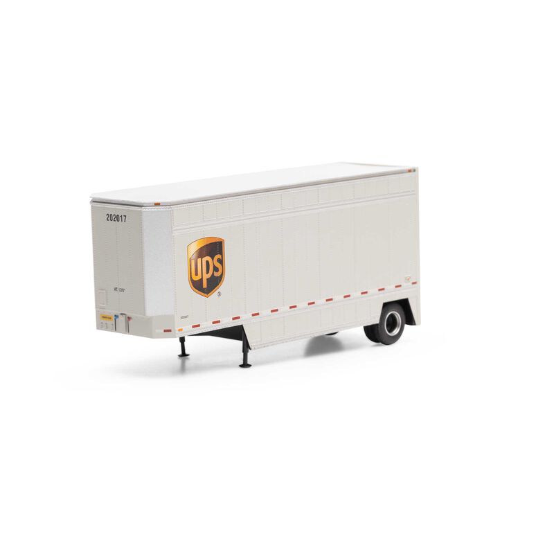HO RTR 28' Drop Sill Trailer UPS with Shield #202017