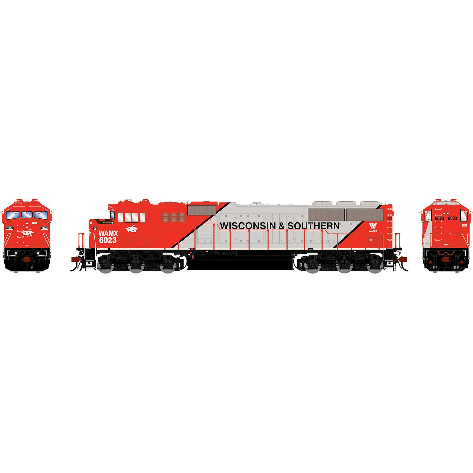 HO GEN SD60M Tri-Clops Locomotive, WAMX #6023