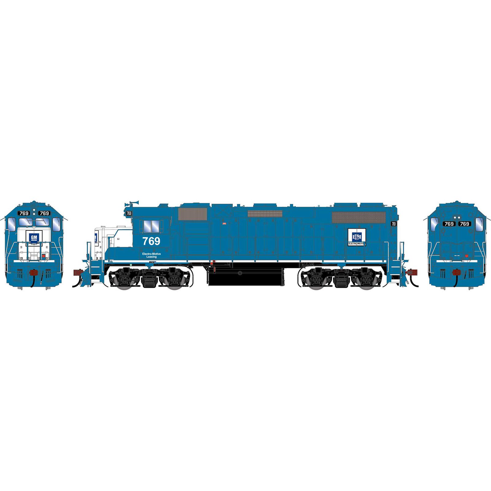 HO GEN GP38-2 Locomotive w/DCC & Sound, EMDX #769