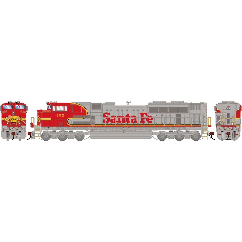 HO GEN SD70ACE Locomotive, Legendary Liveries ATSF #407