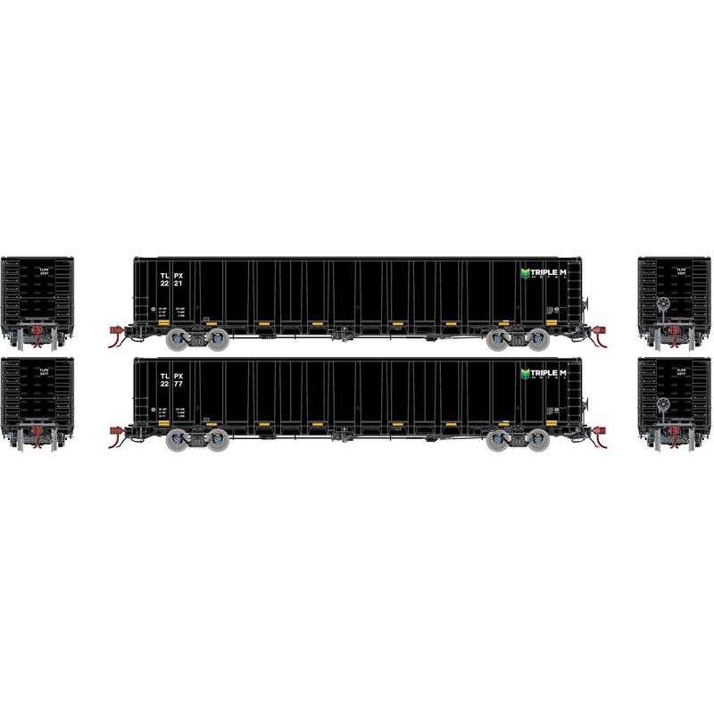 N NSC 6000 Gondola with Load, TLPX #2221, 2277 (2)
