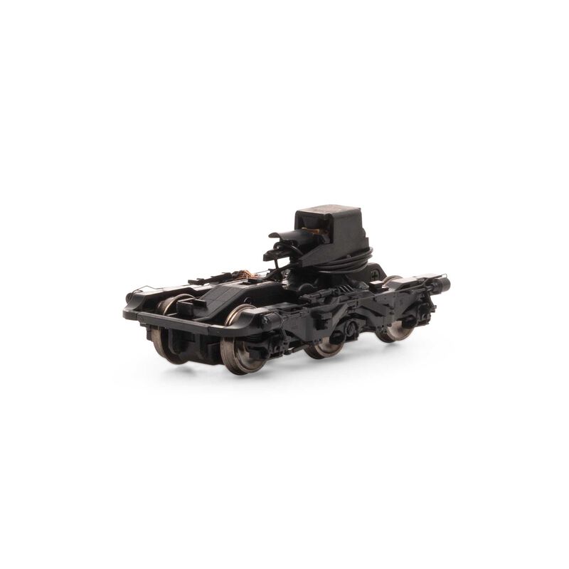 HO Power Truck Black with Steerable Assy ES44 GEVO(4)