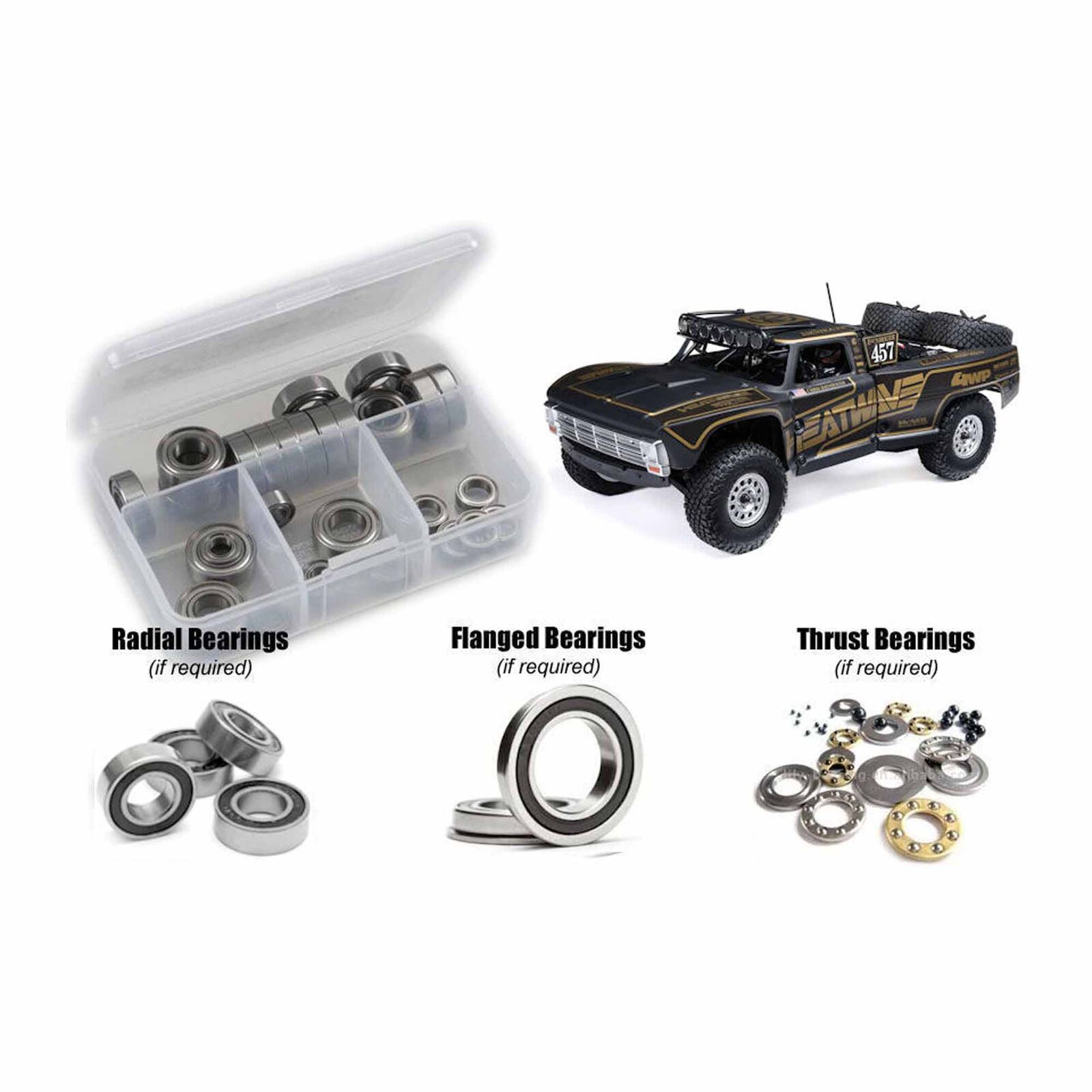 Team Losi Baja Rey 2.0 F100 RTR 1/10th (#LOS03049) Stainless Steel Screw Kit