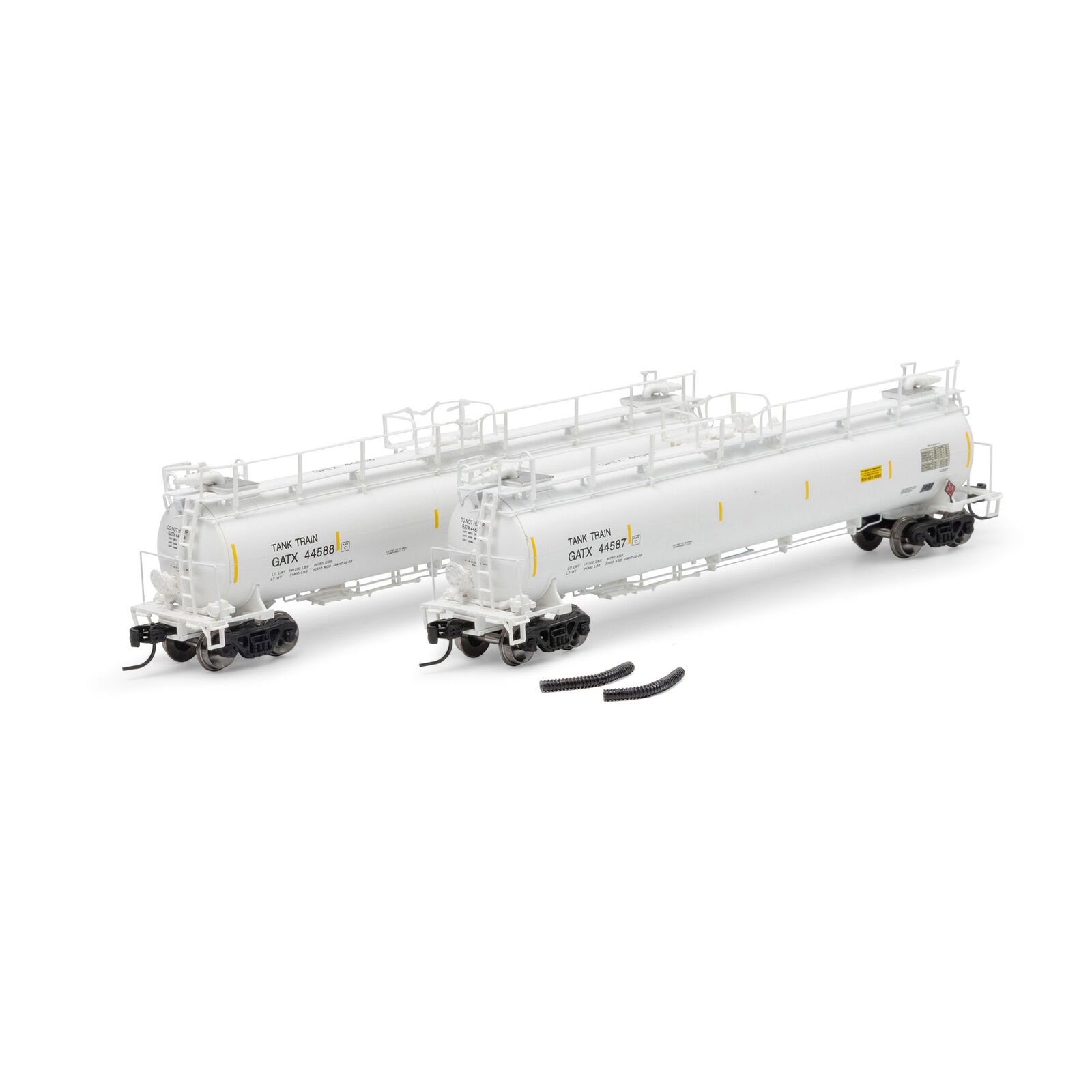 N TankTrain Intermediate, GATX White #44587/44588 (2)