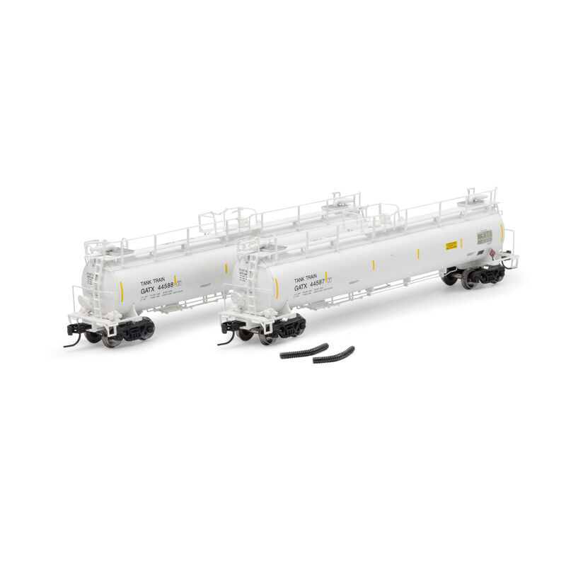 N TankTrain Intermediate, GATX White #44587/44588 (2)