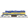 N GP38-2 Phase II Alaska # 2002, Blue/Yellow/Gold