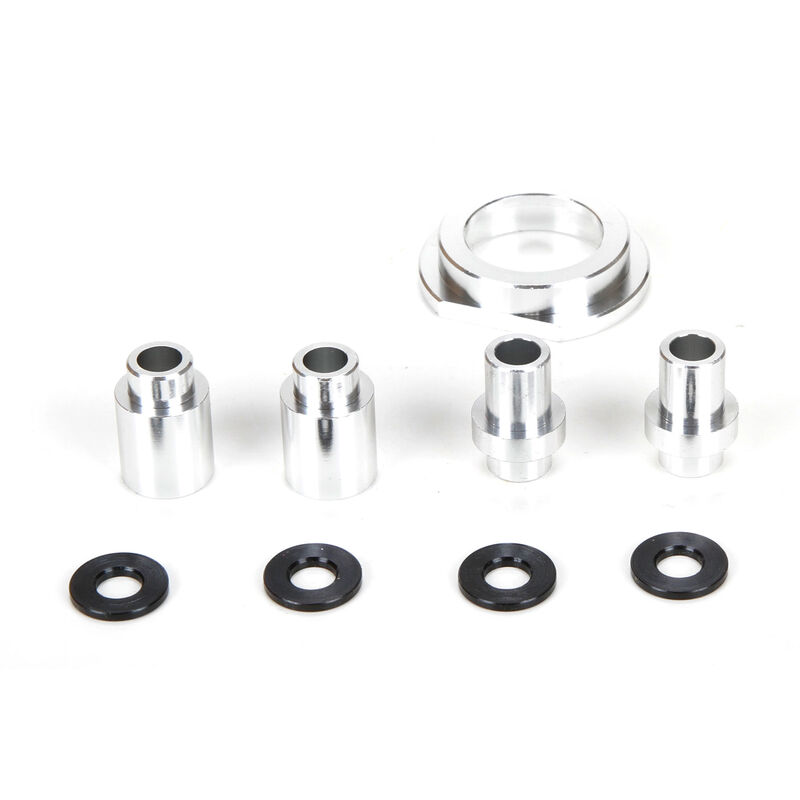 Engine Mount Spacer and Clutch Mount, Aluminum, Silver: MTXL