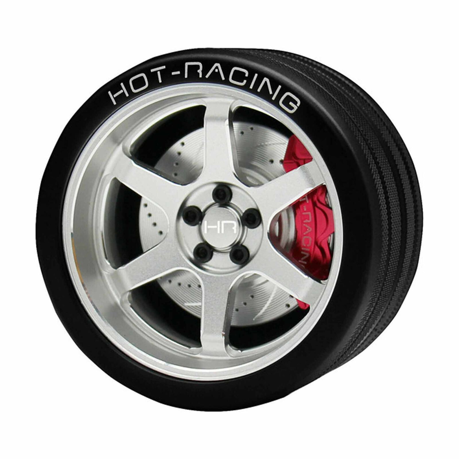 Aluminum TE37 Steering Wheel, FlySky NB4 Transmitter, Silver