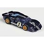 HO Ford GT40 Mk.II #2 Mega G+ Slot Car, Nightmist Blue