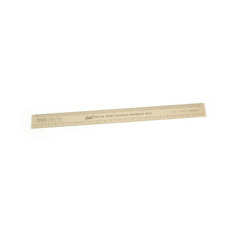 Deluxe Model Railroad Ruler, Alum.