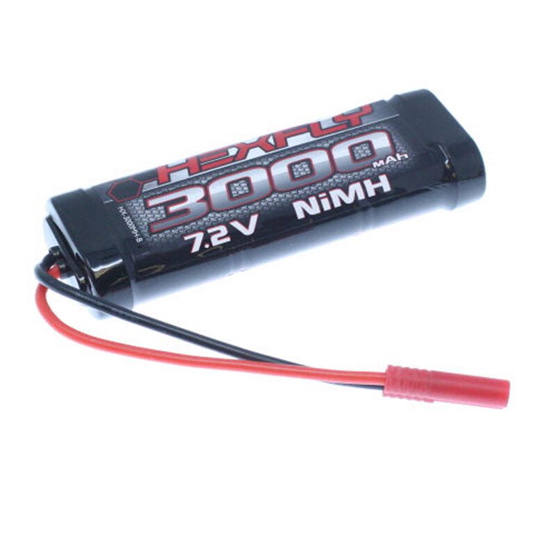 7.2V 6-Cell 3000mAh NiMH Battery: Banana Connector
