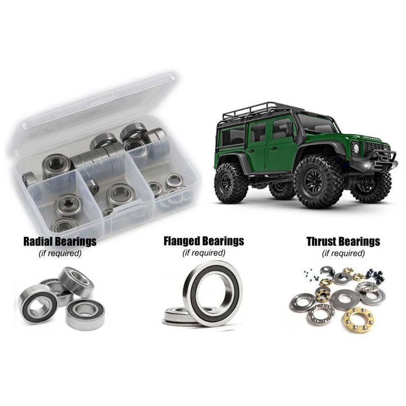 Rubber Shielded Bearing Kit, 1/18 Traxxas TRX-4M Defender