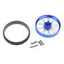 1/4 Pro-Spec Aluminum V2 Bead Front Wheel Blue/Blue (1): Promoto-MX
