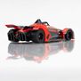 HO Formula N #4 Mega G+ Slot Car, Red & Gray