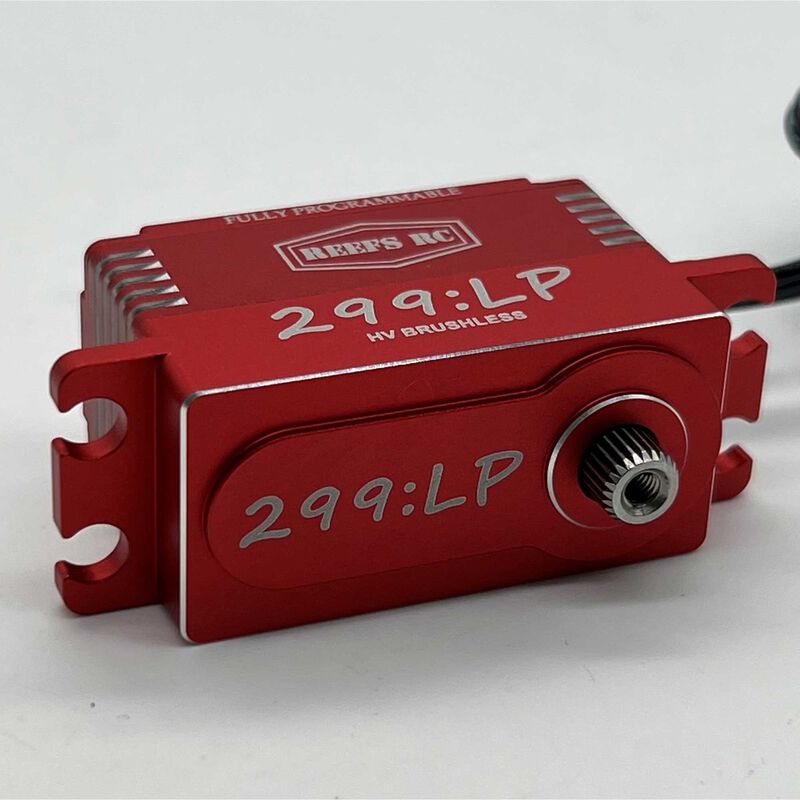 299:LP Low Profile Digital Metal Gear Waterproof Programmable Servo, Red