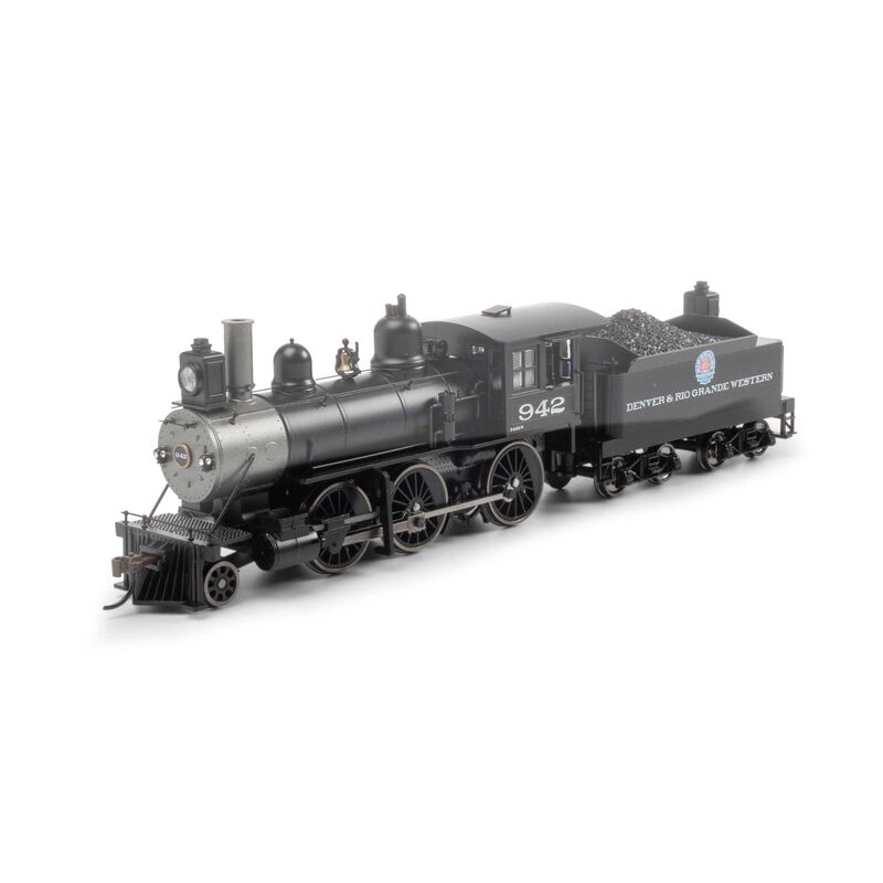 HO RTR Old Time 2-6-0 Mogul with DCC &Sound, D&RGW #942