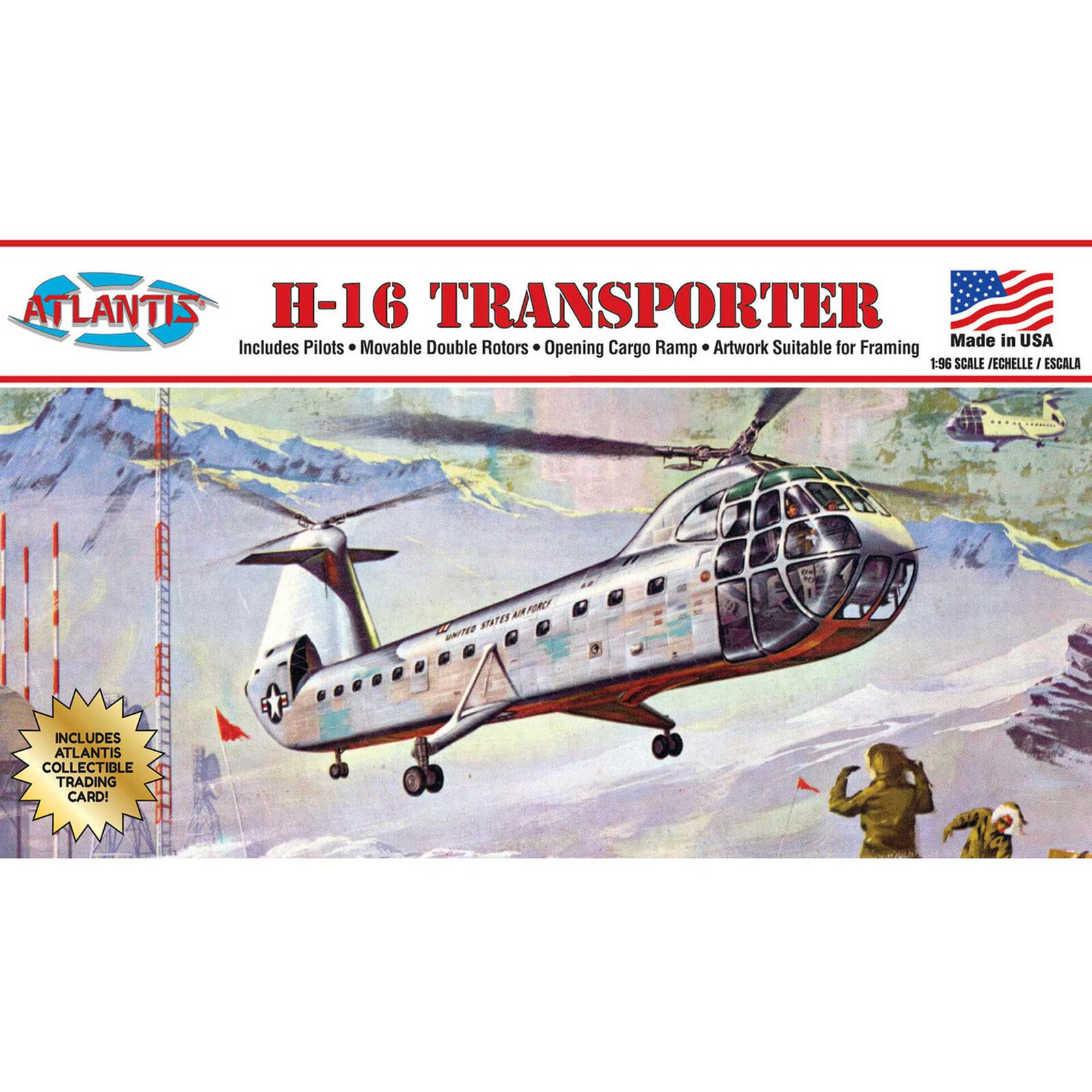 1/96 H-16 Piasecki Helicopter Model Kit