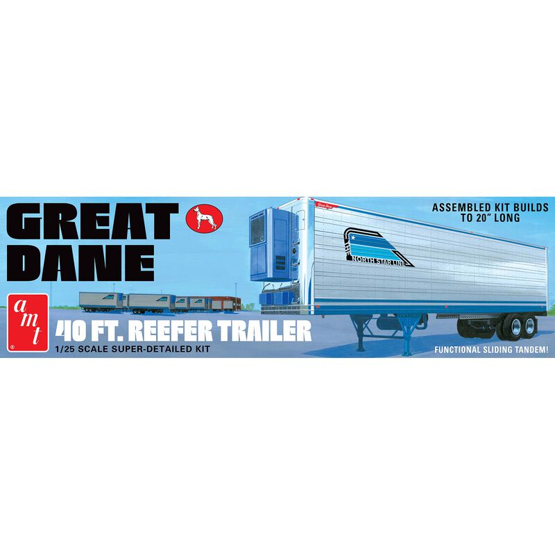1/25 Great Dane 40' Reefer Trailer Model Kit