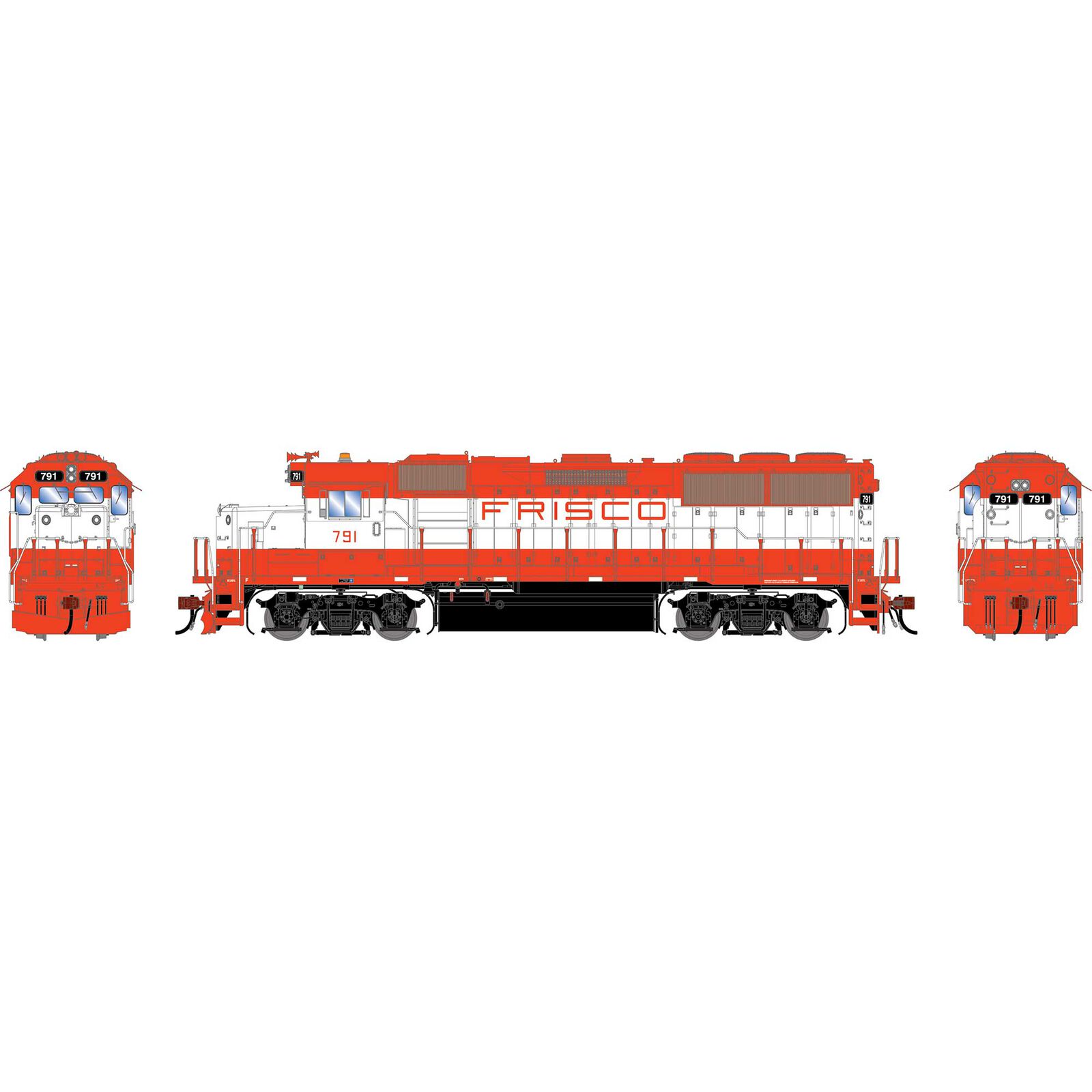 HO GEN GP50 PH I Locomotive w/DCC & Sound, Legendary Liveries SLSF #791