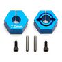 Factory Team 7.0mm Clamping Wheel Hexes, 1/8 Team Associated RC10B5M