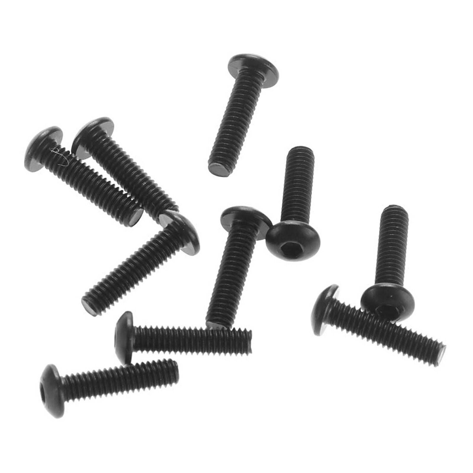 Hex Socket Button Head M2.6x10mm, Black (10)