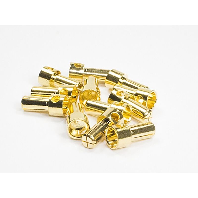 5mm Gold Plated Bullet Connector, Male (12)