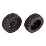 Pre-Mounted Front Wheels with Street Stock Tires, 1/10 Team Associated SR10