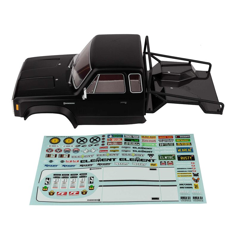 1/10 Pre-Painted Enduro Sendero HD Body Set, Black