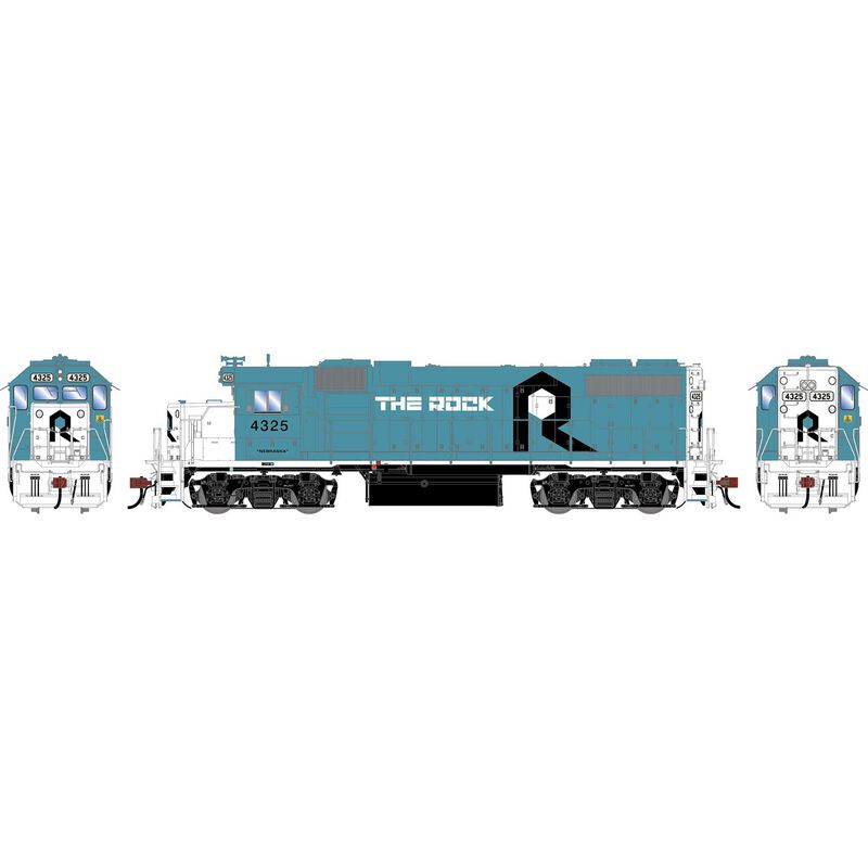 HO GEN GP38-2 Locomotive w/DCC & Sound, RI 'Nebraska' #4325
