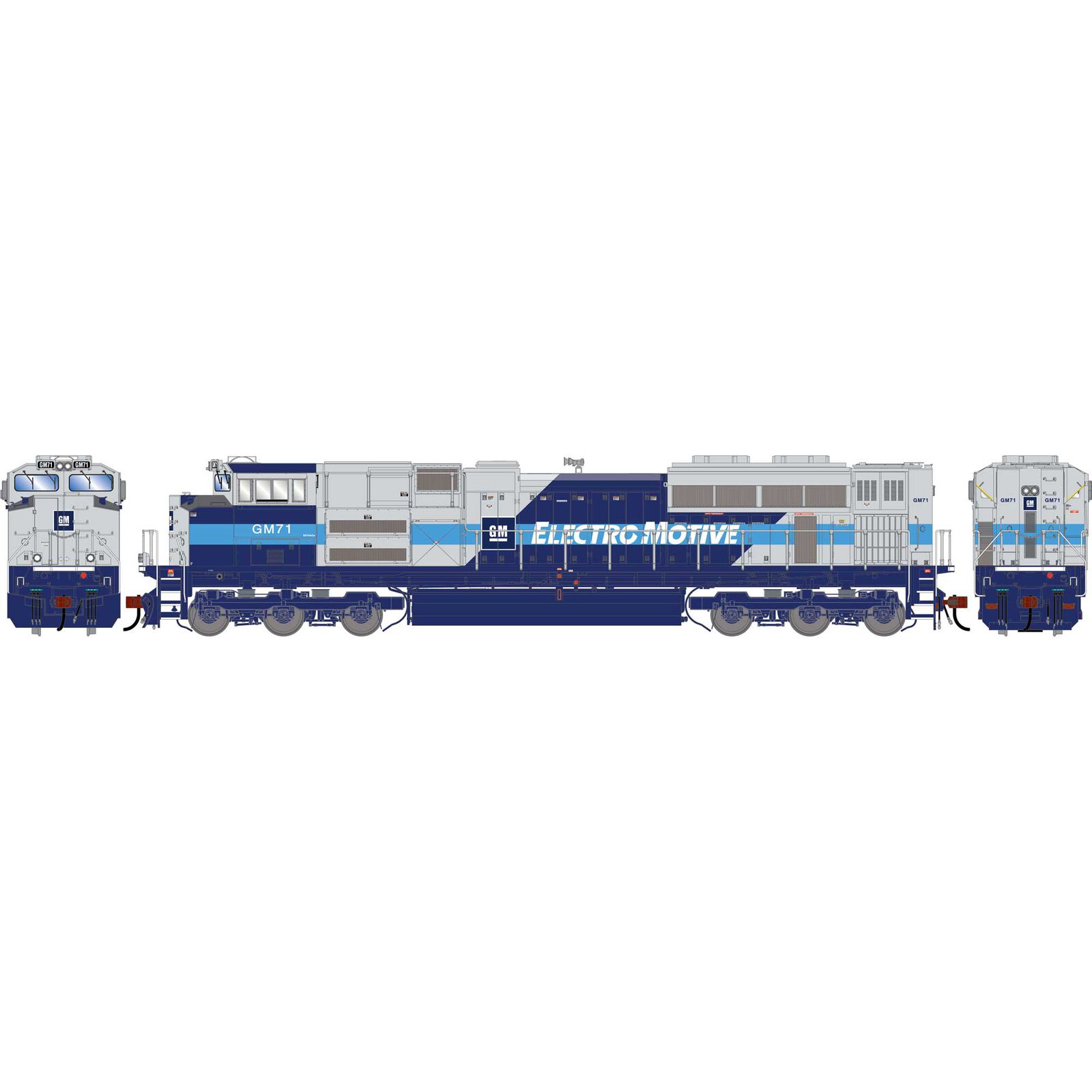 HO GEN SD70ACE Locomotive, EMDX Demonstrator #GM71