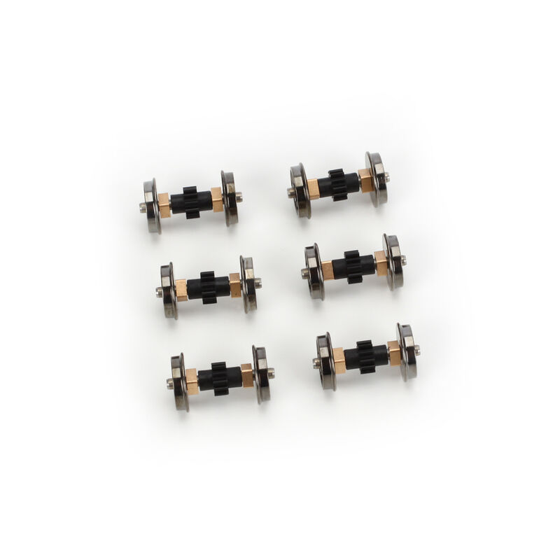 HO RTR Locomotive Wheel Assembly, 40" (6)