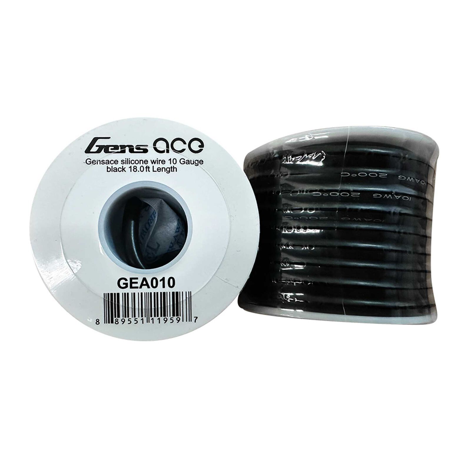 Gensace silicone wire 10 Gauge black 18.04ft Length