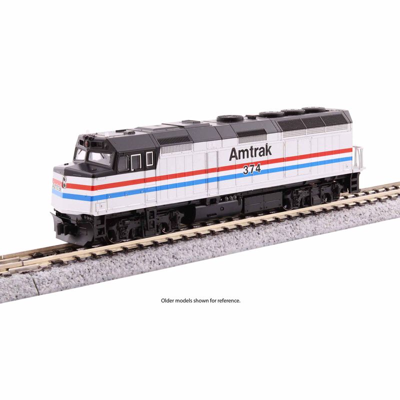 N EMD F40PH No Ditch light Amtrak Phase III #350 w/ Sound