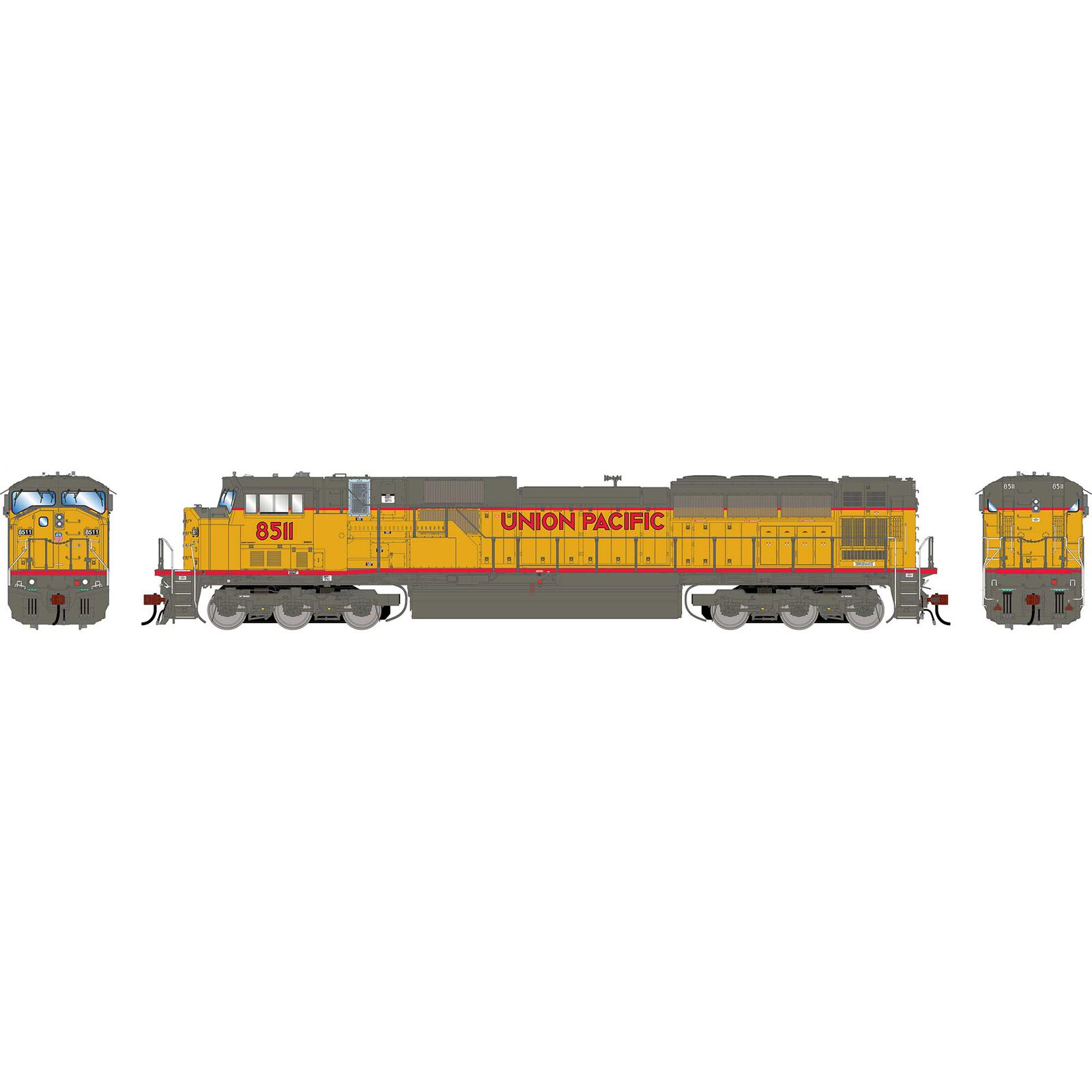 HO GEN SD90MAC-H PH I Locomotive, UP #8511