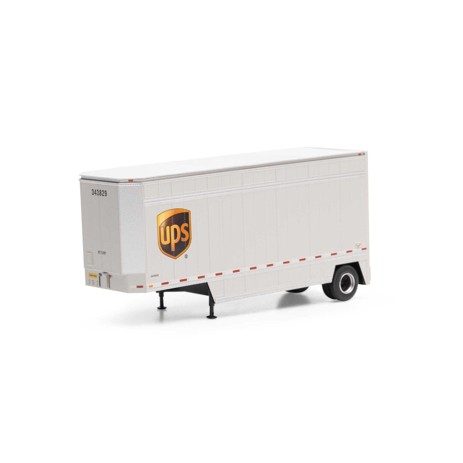 HO RTR 28' Drop Sill Trailer UPS with Shield #343829