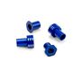 Aluminum 0mm & 3mm Caster Hat Bushings, 1/10 Team Associated RC10B7, Blue