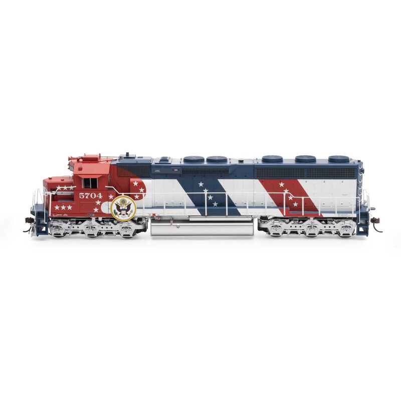 HO SD45-2 with DCC & Sound, SF/Bicentennial #5704