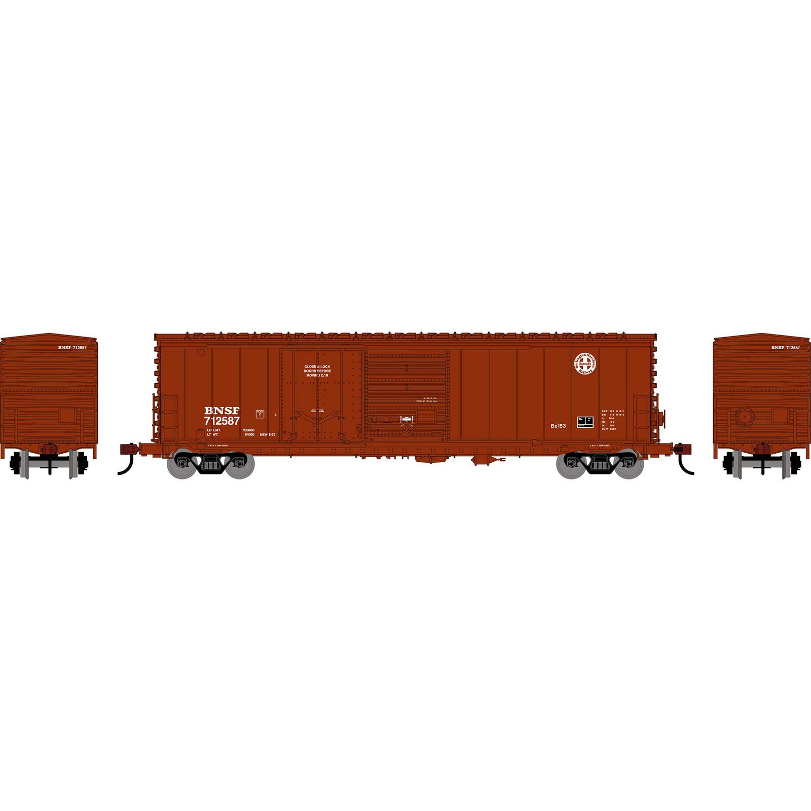 HO ATH 50' ACF Combination Door Box Car, BNSF #712587