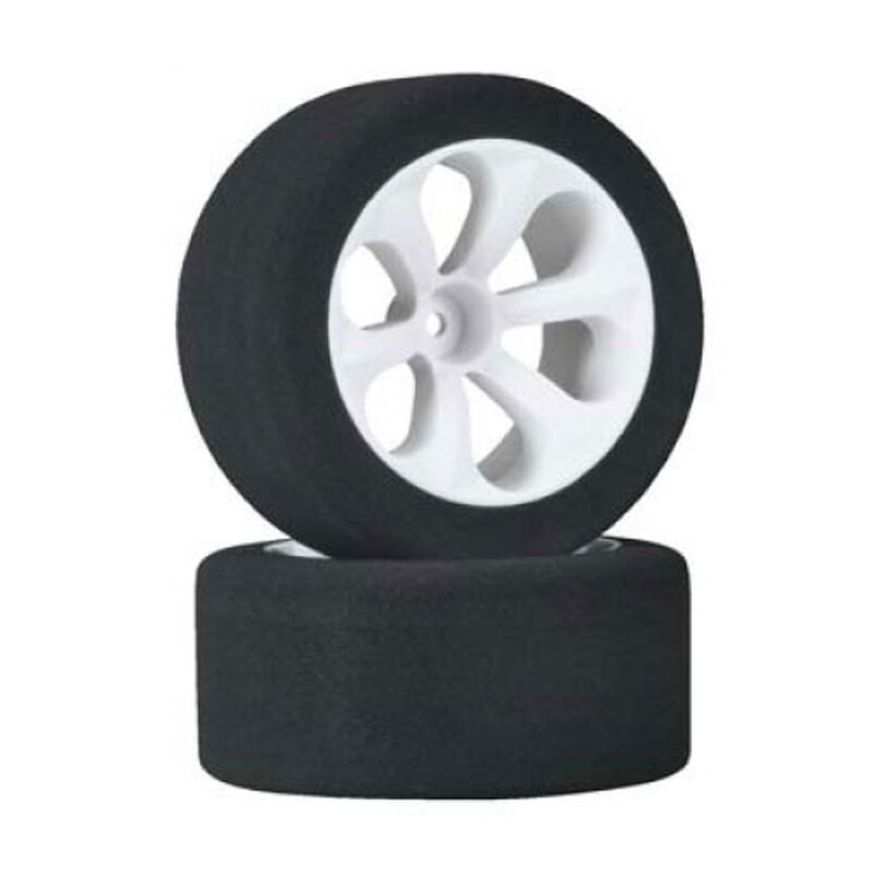 Low Profile "Purple" (Firm Rubber) Foam Tires On Prism VXL Wheels (2): RU/ST VXL