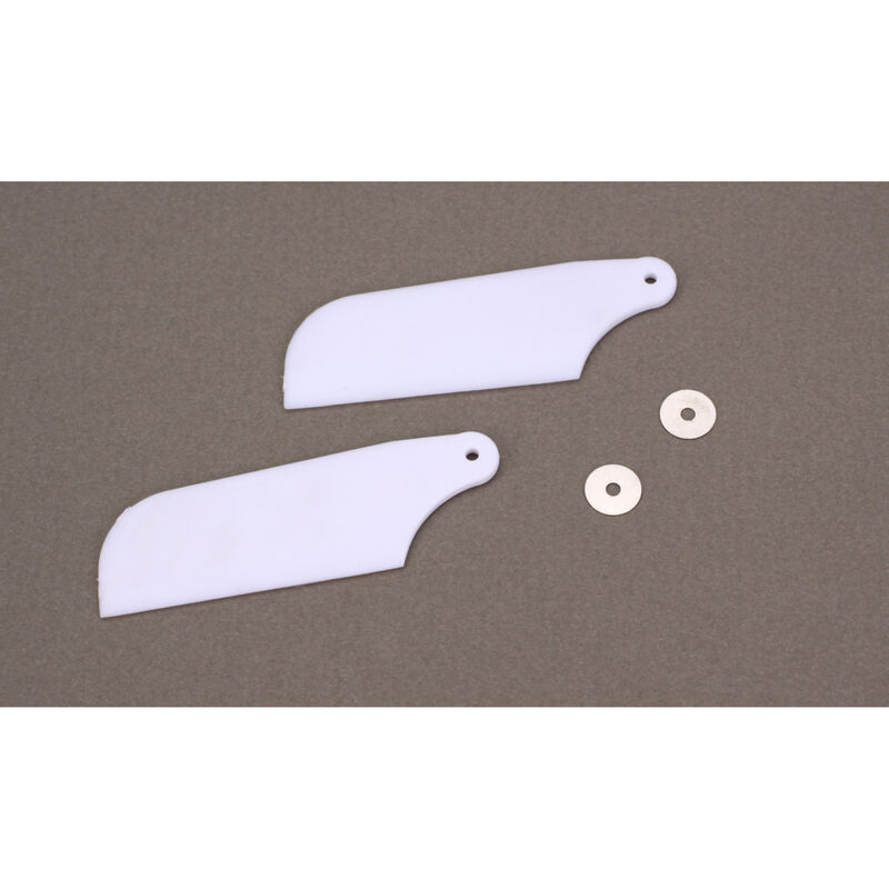 Tail Rotor Blade Set, White: B450, 330X, 330S