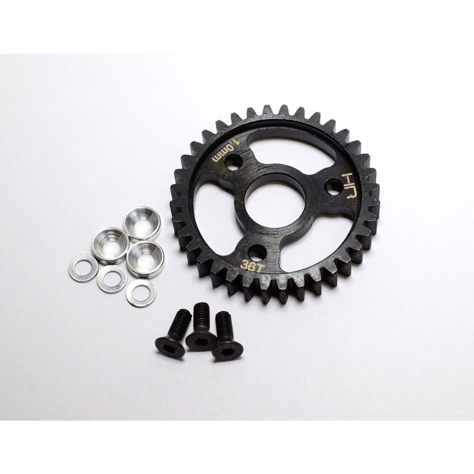 Steel Spur Gear 36T 1.0 Mod, Silver: Traxxas Revo 3.3, Slayer Pro