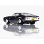 HO 1972 Chevy Chevelle S S454 Mega G+ Slot Car, Silver & Black