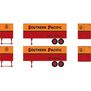 HO 25' Trailers, SP #322, #350 (2)