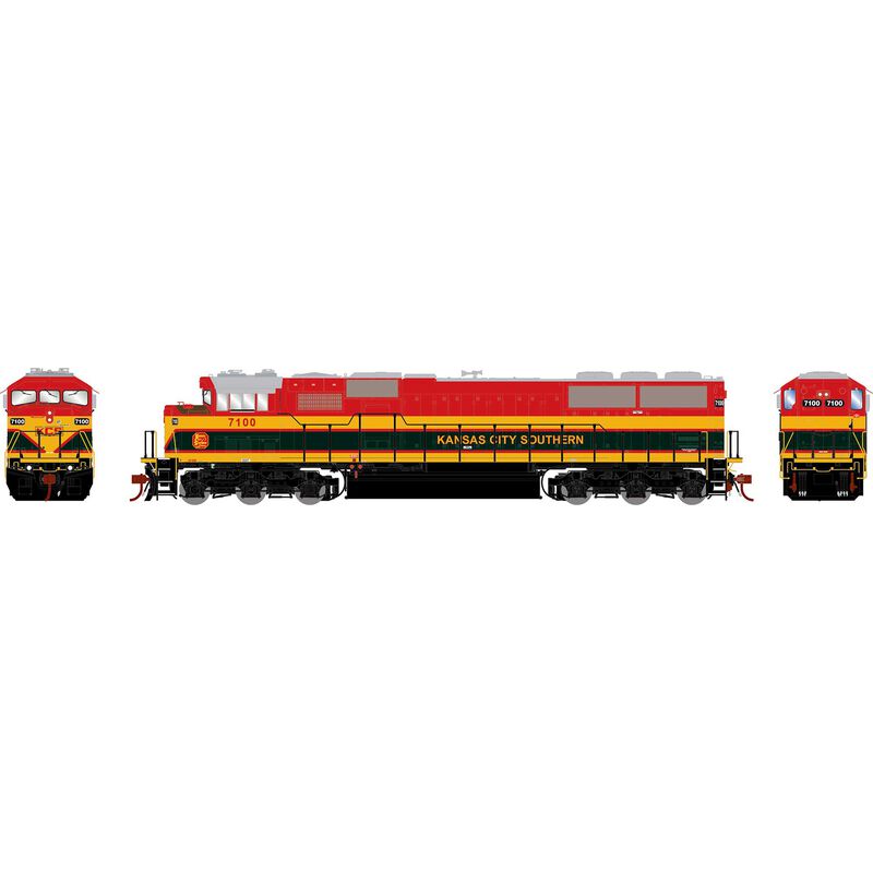 HO GEN SD60M Tri-Clops Locomotive w/DCC & Sound, Legendary Liveries KCS #7100