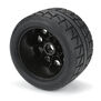 1/8 Menace HP BELTED F/R 3.8" MT Tires Mounted 17mm Black Raid (2)